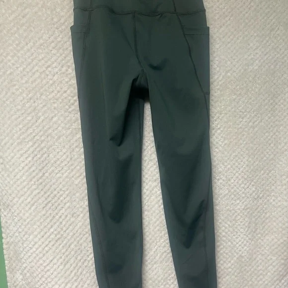 Womens Lole Dark Green Leggings with Pockets Activewear Workout Athletic Small - Picture 8 of 9